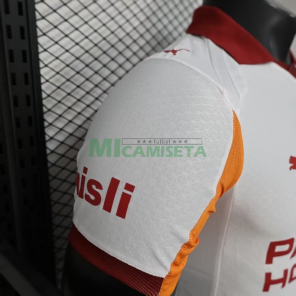 Camiseta Galatasaray Segunda Equipación 2025/2026 Blanco/Naranja (EDICIÓN JUGADOR)