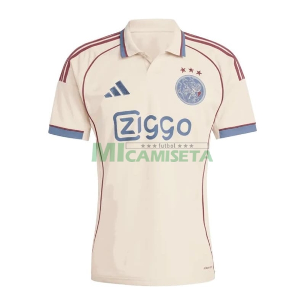 Camiseta Ajax Tercera Equipación 2025/2026 Blanco Roto
