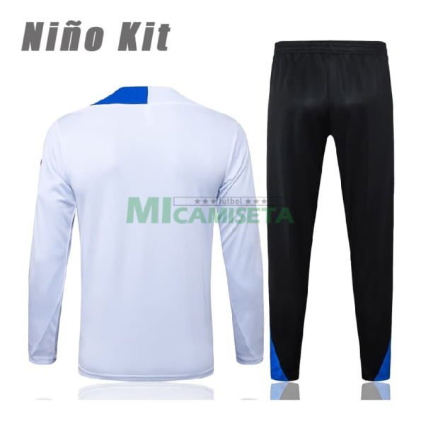 Sudadera De Entrenamiento PSG 2025/2026 Niño Kit Blanco/Azul