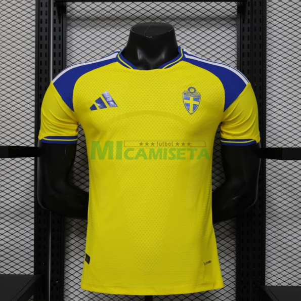 Camiseta Suecia Primera Equipación Mundial 2026 Amarillo (EDICIÓN JUGADOR)