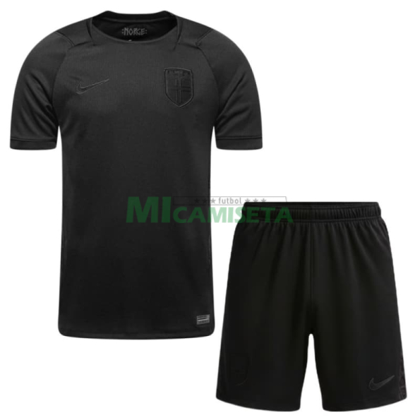 Camiseta Noruega Segunda Equipación Mundial 2026 Negro Niño Kit