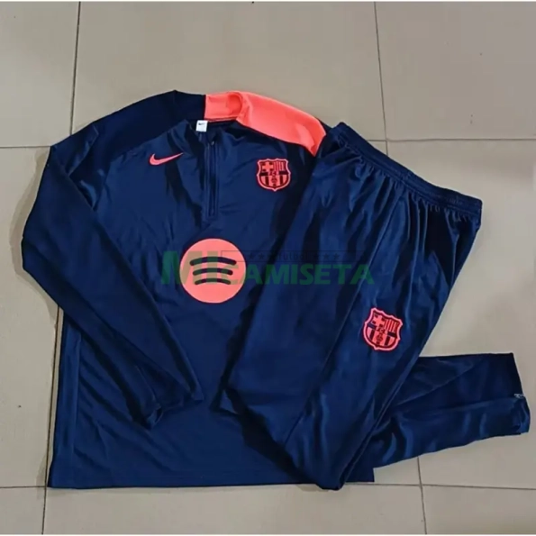 Sudadera De Entrenamiento Barcelona 2025/2026 Azul Marino/Naranja