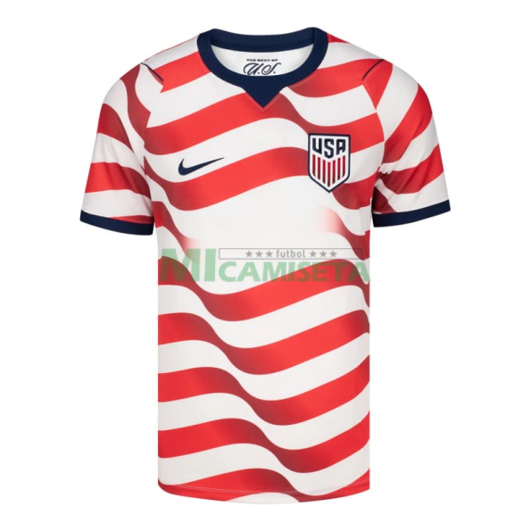 Camiseta EE.UU Primera Equipación Mundial 2026 Rojo/Blanco