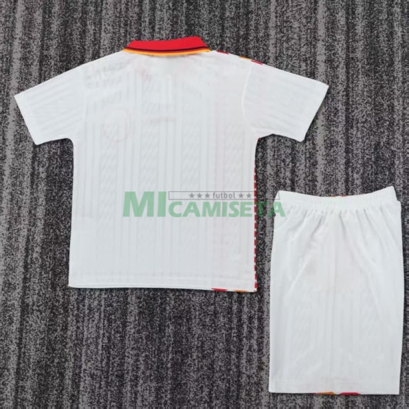 Camiseta España Segunda Equipación Retro 1994 Blanco Niño Kit