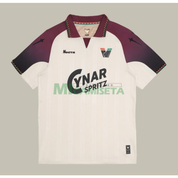 Camiseta Venezia FC Segunda Equipación 2025/2026 Beige/Rojo Oscuro
