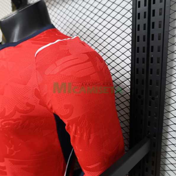Camiseta Inglaterra Segunda Equipación Mundial 2026 ML Rojo (EDICIÓN JUGADOR)