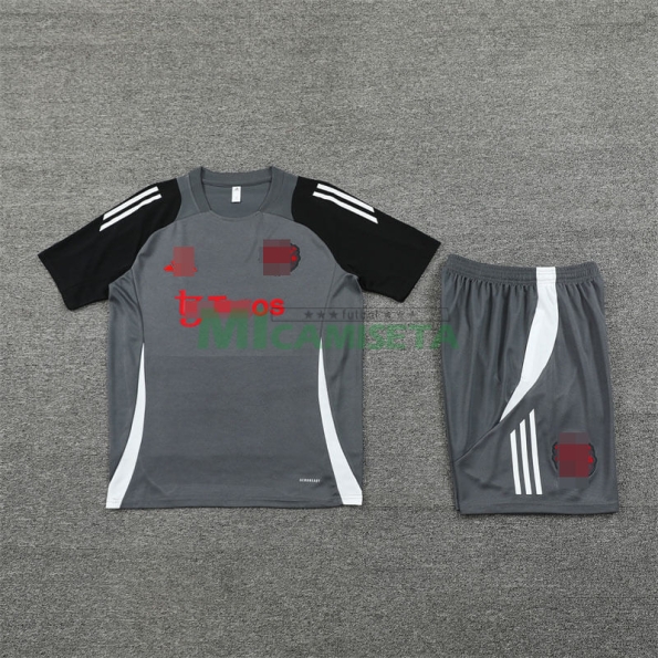 Camiseta de Entrenamiento Manchester United 2024/2025 Kit Gris Oscuro/Negro