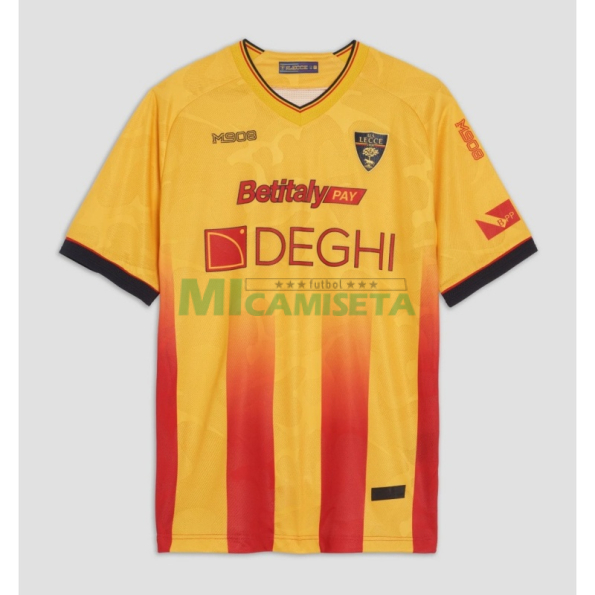 Camiseta US Lecce Primera Equipación 2025/2026 Amarillo/Rojo