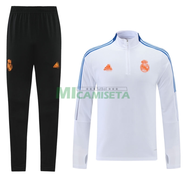 Sudadera De Entrenamiento Real Madrid 2021/2022 Kit Blanco/Azul