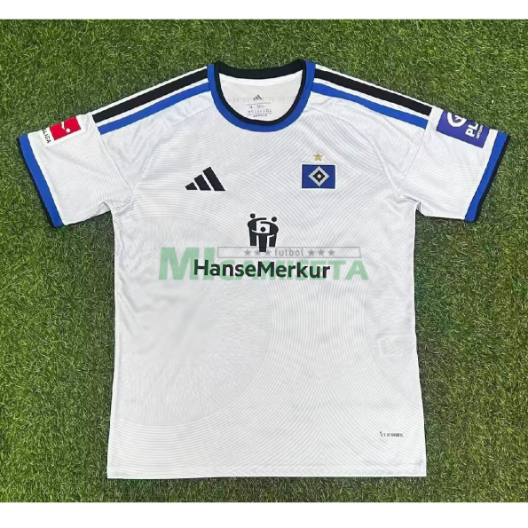 Camiseta Hamburger SV Primera Equipación 2026/2027 Blanco con Parche Bundesliga