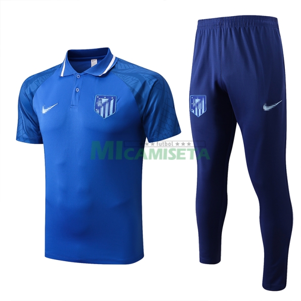 Polo Atlético de Madrid 2022/2023 Azul Marca Azul