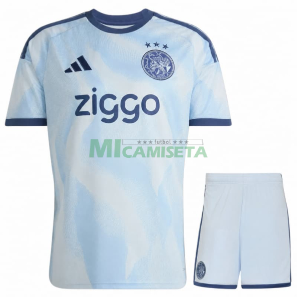 Camiseta Ajax Tercera Equipación 2026/2027 Azul Claro Niño Kit