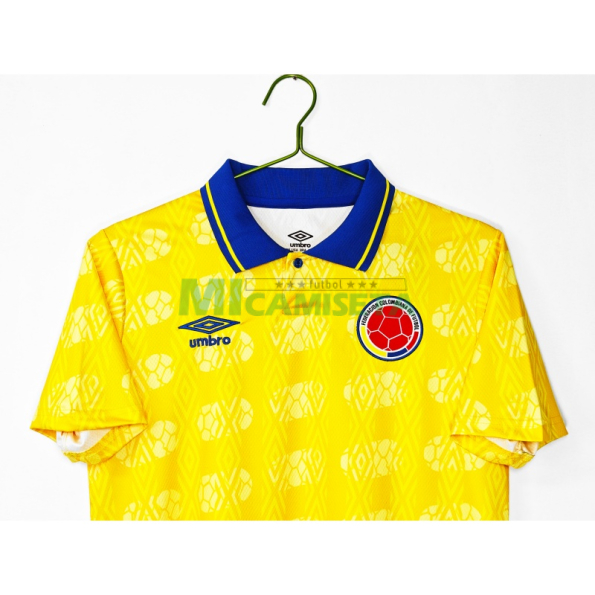 Camiseta Colombia Primera Equipación Retro 1994 Amarillo
