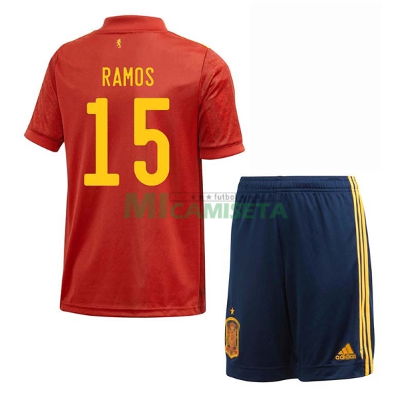 Camiseta Serio Ramos 2020 Eurocopa Niño Kit