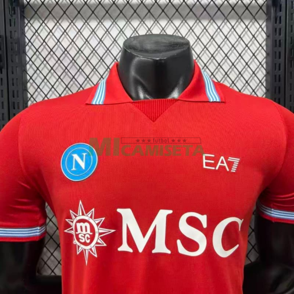 Camiseta Napoli Tercera Equipación 2026/2027 Rojo (EDICIÓN JUGADOR)