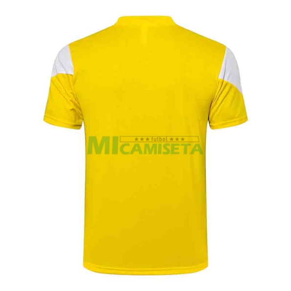 Camiseta De Entrenamiento Dortmund 2021/2022 Amarillo Manga Blanco/Negro