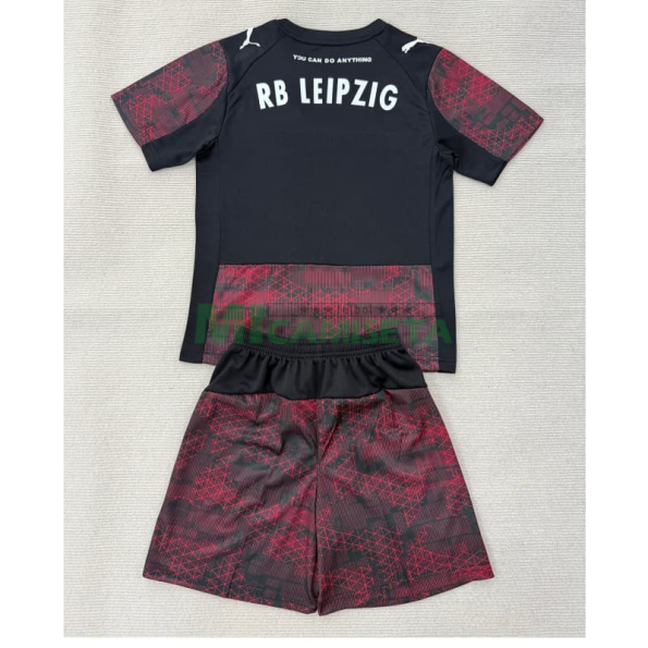 Camiseta Leipzig Tercera Equipación 2025/2026 Rojo/Negro Niño Kit