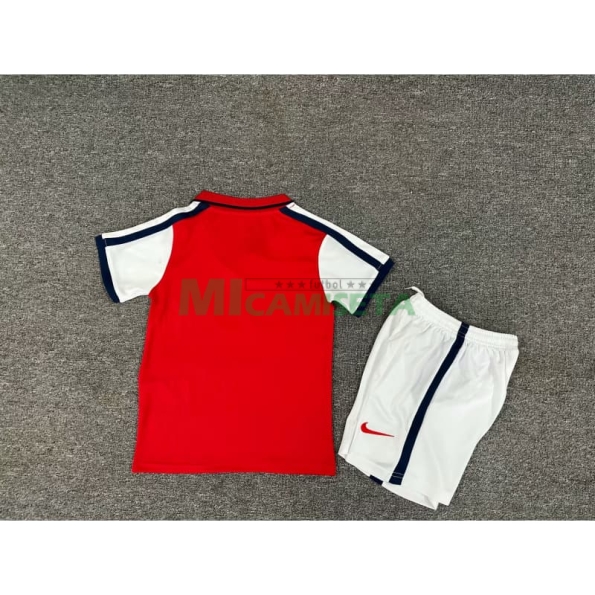 Camiseta Arsenal Primera Equipación Retro 2000/02 Niño Kit Rojo