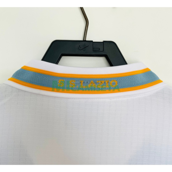 Camiseta Lazio Segunda Equipación Retro 2000/2001 Blanco/Azul