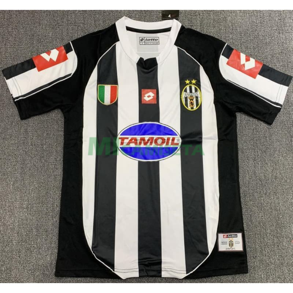 Camiseta Juventus Primera Equipación Retro 2002/03 Blanco/Negro