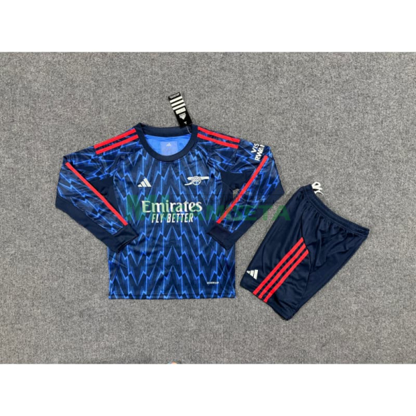 Camiseta Arsenal Segunda Equipación 2025/2026 ML Azul Niño Kit