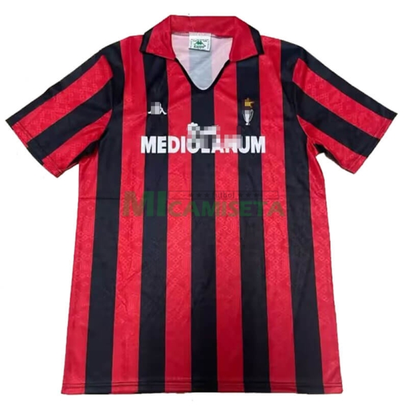 Camiseta AC Milan Primera Equipación Retro 89/90