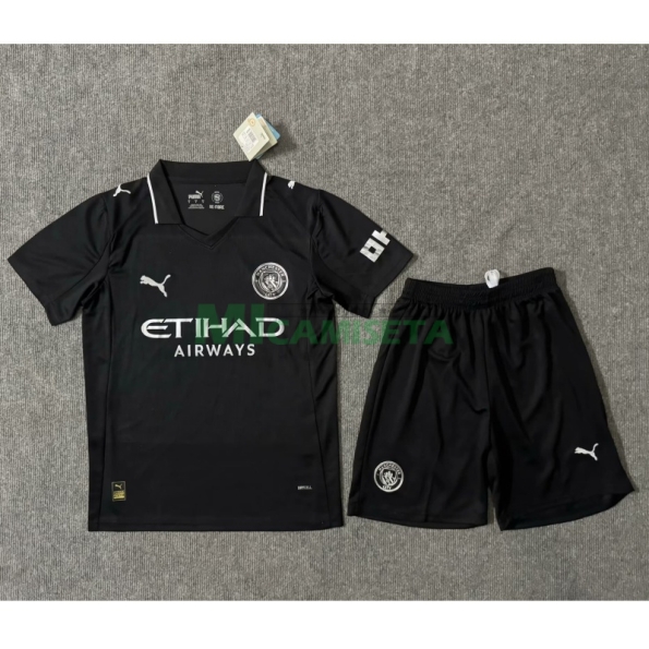 Camiseta Manchester City Segunda Equipación 2025/2026 Negro