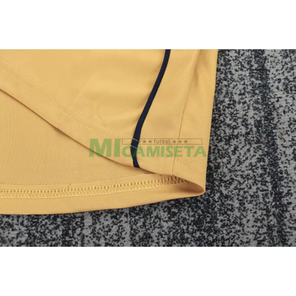 Camiseta España Segunda Equipación Retro 2008 Amarillo Niño Kit