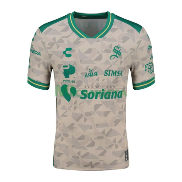 Camiseta Santos Laguna Segunda Equipación 2025/2026 Blanco/Verde