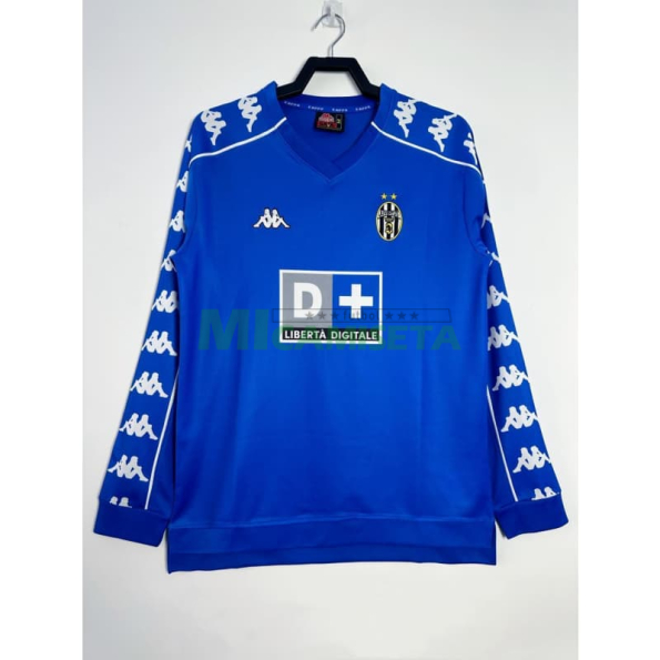 Camiseta Juventus Segunda Equipación Retro 1999/00 ML Azul