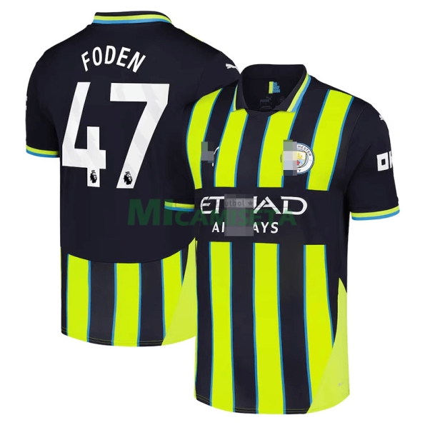 Camiseta Foden 47 Manchester City Segunda Equipación 2024/2025