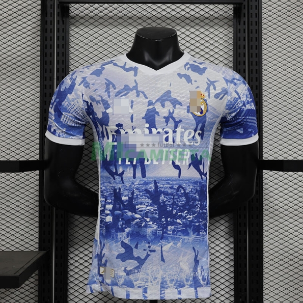 Camiseta Real Madrid 2024/2025 Blanco/Azul (EDICIÓN JUGADOR)