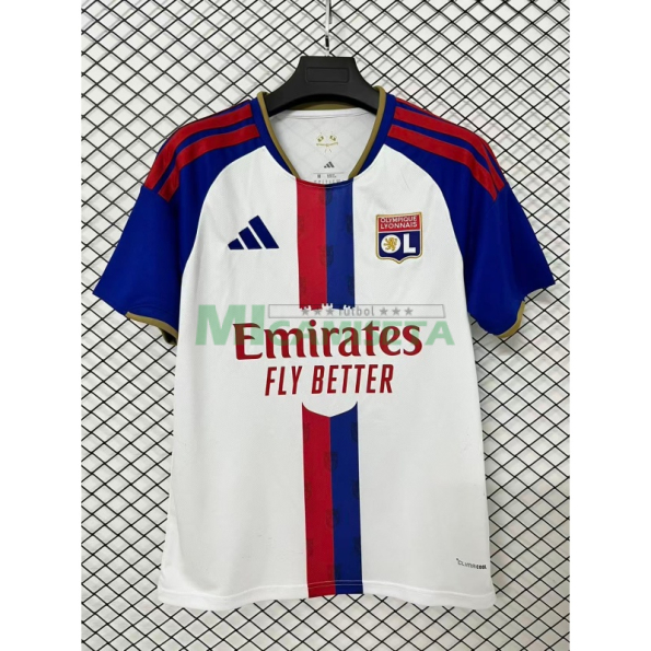 Camiseta Olympique De Lyon Primera Equipación 2026/2027 Blanco/Azul