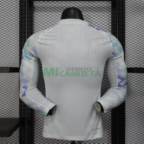 Camiseta Inter de Milan Segunda Equipación 2025/2026 ML Blanco (EDICIÓN JUGADOR)