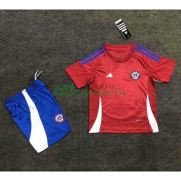 Camiseta Chile Primera Equipación 2024 Niño Kit