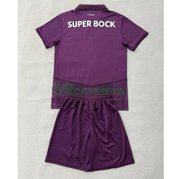 Camiseta Porto Segunda Equipación 2026/2027 Morado Oscuro Niño Kit