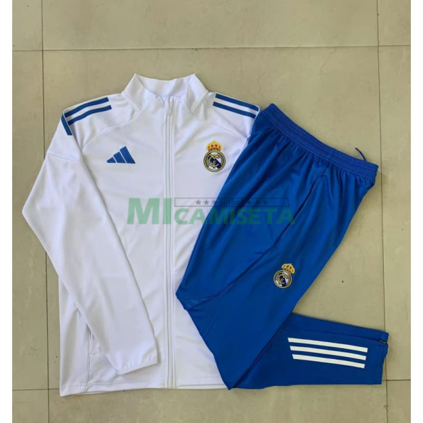 Chandal Real Madrid 2025/2026 Niño Blanco/Azul