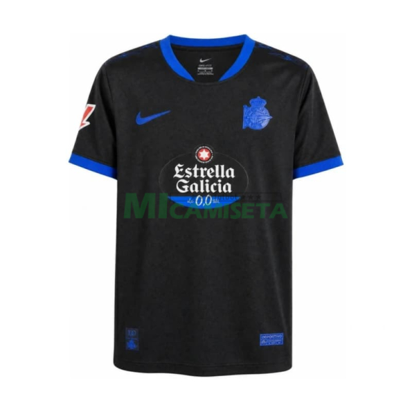 Camiseta Deportivo de La Coruña Segunda Equipación 2026/2027 Negro con Parche La Liga