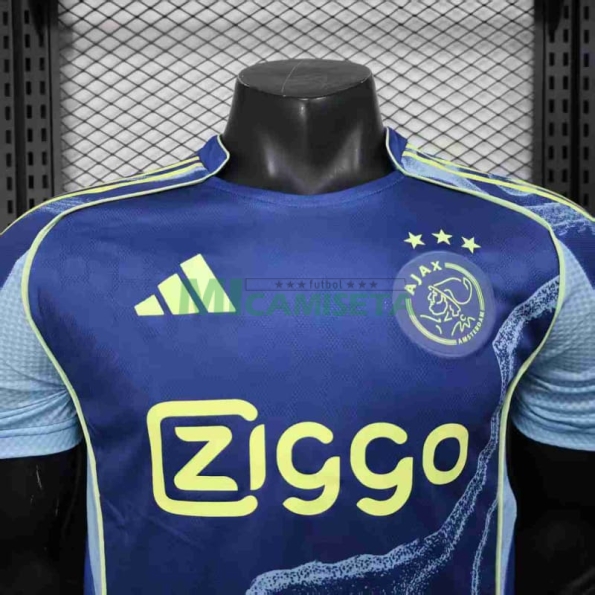 Camiseta Ajax Segunda Equipación 2025/2026 Azul (EDICIÓN JUGADOR)