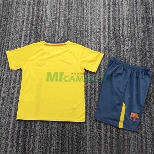 Camiseta Barcelona Segunda Equipación Retro 08/09 Niño Kit