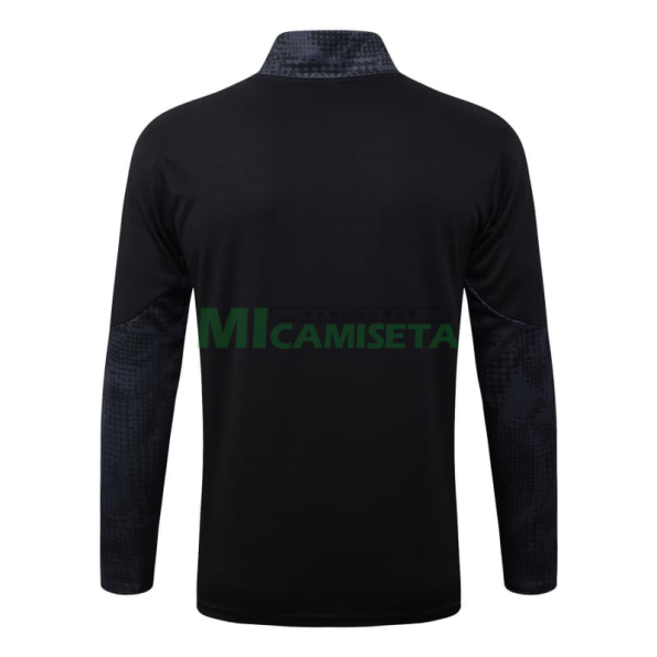 Sudadera De Entrenamiento AC Milan 2025/2026 Negro/Rojo con Estampado