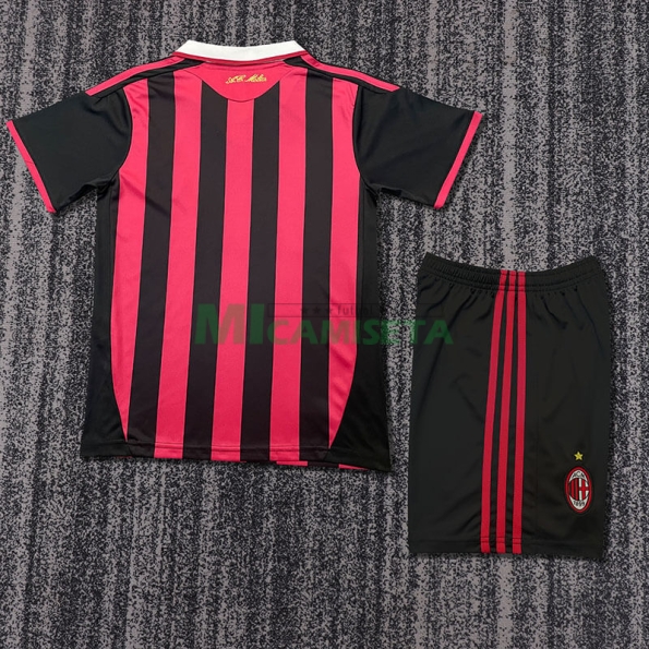 Camiseta AC Milan Primera Equipación Retro 2009/10 Niño Kit