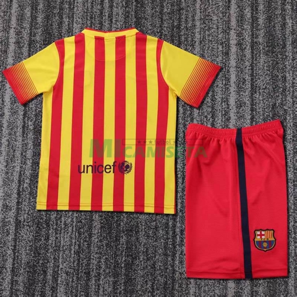 Camiseta Barcelona Segunda Equipación Retro 13/14 Niño Kit