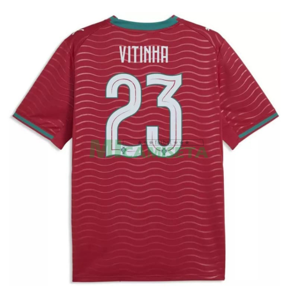 Camiseta Vitinha 23 Portugal Primera Equipación 2026 Rojo