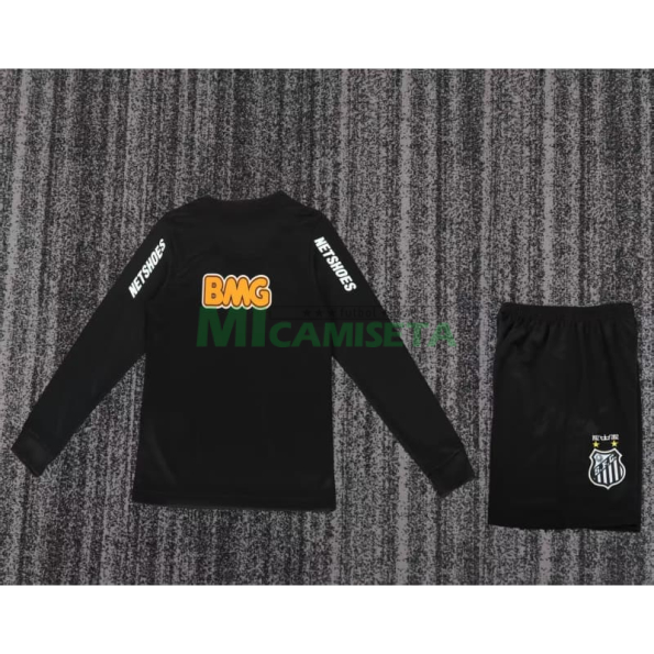 Camiseta Santos FC Retro 2013 ML Negro Niño Kit