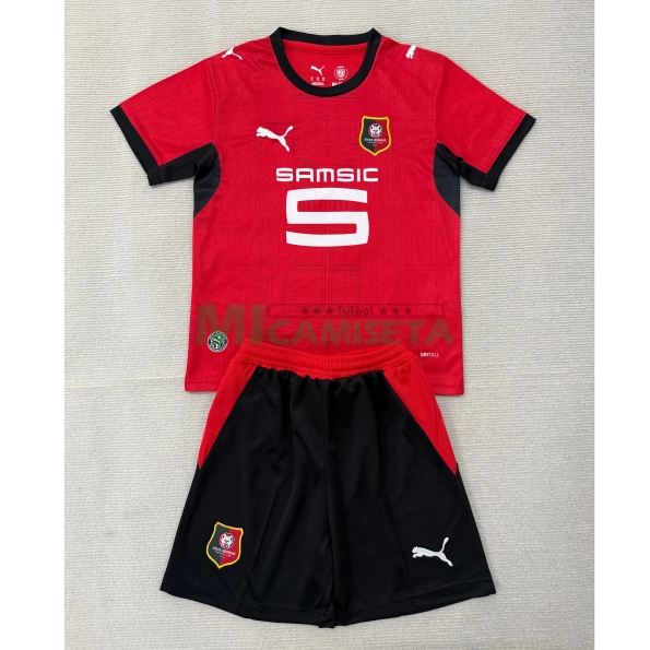 Camiseta Stade Rennais Primera Equipación 2026/2027 Rojo Niño Kit