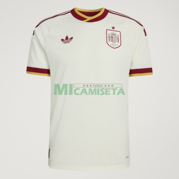 Camiseta España Segunda Equipación Mundial 2026 Blanco Edición Campeones