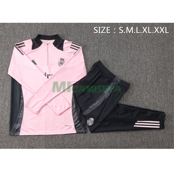 Sudadera De Entrenamiento Real Madrid 2024/2025 Kit Rosa/Gris