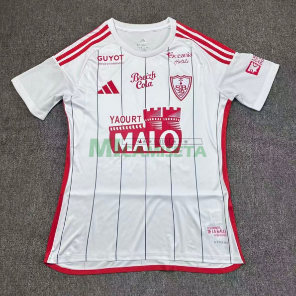 Camiseta Stade Brestois Segunda Equipación 2025/2026 Blanco