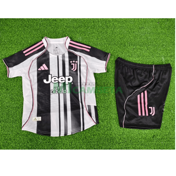 Camiseta Juventus Primera Equipación 2025/2026 Niño Kit (EDICIÓN JUGADOR)